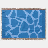 Blauwe Giraffe textuur Drow Blanket Deken (Voorkant)