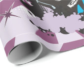 Blauwe gitaar cadeaupapier (Rol Hoek)