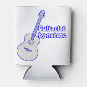  blauwe gitaar. gitarist per natuur blikjeskoeler