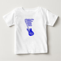  blauwe gitaar met motivatie woorden