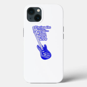  blauwe gitaar met motivatie woorden Case-Mate iPhone case