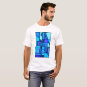 Blauwe gitaar t-shirt (Voorkant volledig)