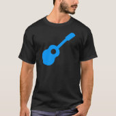 Blauwe gitaar t-shirt (Voorkant)