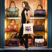 Blauwe gitaar tote bag