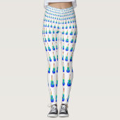 Blauwe gitaren leggings (Voorkant)