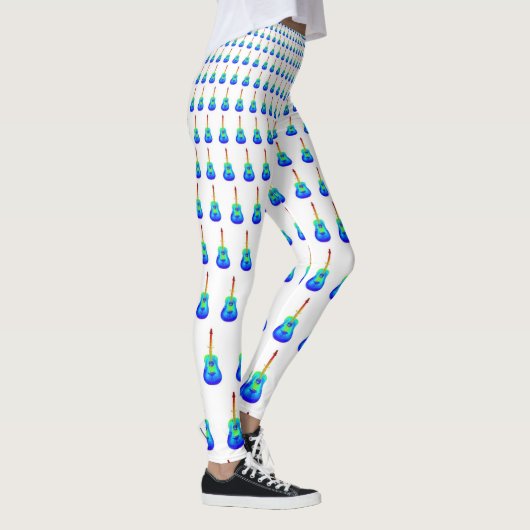 Blauwe gitaren leggings (Rechts)