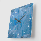 Blauwe Glacier wandklok (Hoek)