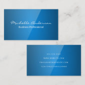 Blauwe glansachtergrond visitekaartje (Voorkant / Achterkant)