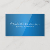 Blauwe glansachtergrond visitekaartje (Voorkant)