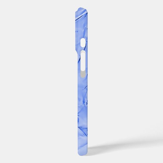 blauwe glanzende folie Case-Mate iPhone case (Achterkant / Links)