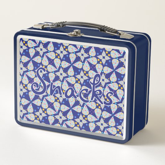 Blauwe Glanzende Traandrop Met Tekst (Voorkant)