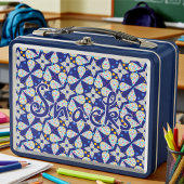 Blauwe Glanzende Traandrop Met Tekst