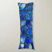 🛏️ Blauwe Glas Comfort Thuis Relax Geschenk 🎁 Lichaamskussen (Voorkant Verticaal)
