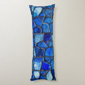 🛏️ Blauwe Glas Comfort Thuis Relax Geschenk 🎁 Lichaamskussen (Achterkant (Verticaal))