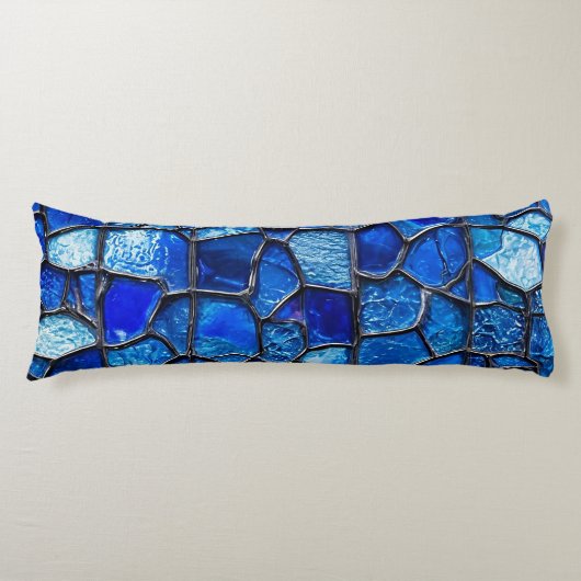 🛏️ Blauwe Glas Comfort Thuis Relax Geschenk 🎁 Lichaamskussen (Voorkant)