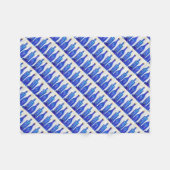 Blauwe glazen flessen fleece deken (Voorkant (Horizontaal))