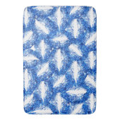 Blauwe glazen lippen badmat (Voorkant Verticaal)