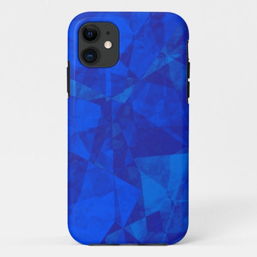 Blauwe glazen textuurbehuizing Case-Mate iPhone case (Achterkant)
