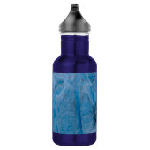 Blauwe glazen waterflacon waterfles (Rechts)