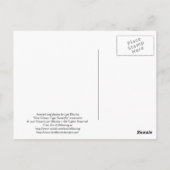 Blauwe glazige tijgervlinder - Make Peace Briefkaart (Achterkant)