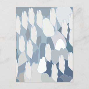 Blauwe gletsjer ijspatroon briefkaart