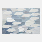 Blauwe gletsjer ijspatroon theedoek (Horizontaal)