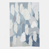 Blauwe gletsjer ijspatroon theedoek (Verticaal)