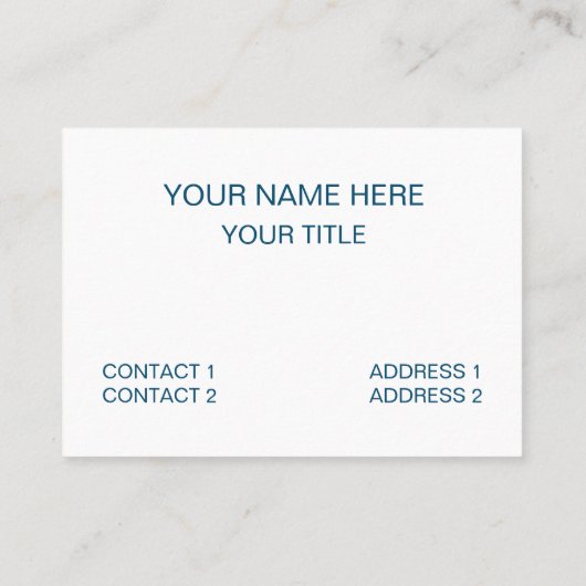 Blauwe gletsjer ijspatroon visitekaartje (Achterkant)