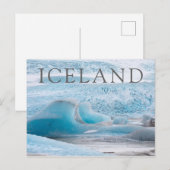 Blauwe gletsjerijsformaties, horizontaal briefkaart (Voorkant / Achterkant)