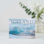 Blauwe gletsjerijsformaties, horizontaal briefkaart (Staand voorkant)