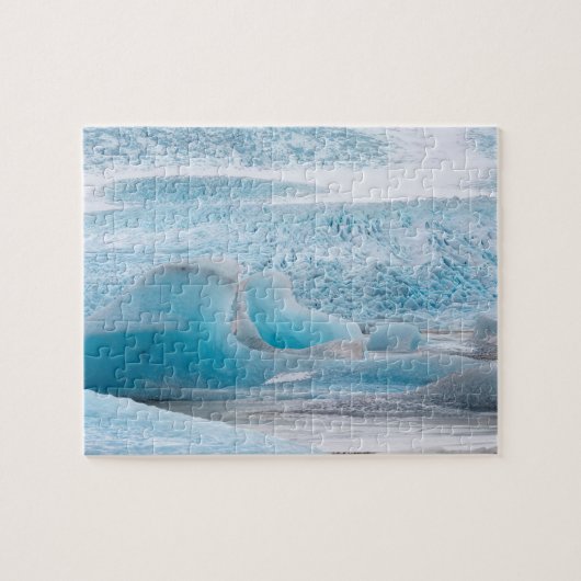 Blauwe gletsjerijsformaties, horizontaal legpuzzel (Horizontaal)