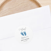 Blauwe Glitter Baby Voeten