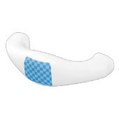 Blauwe Glitter Checker Keramische Ladegreep (Gekanteld)