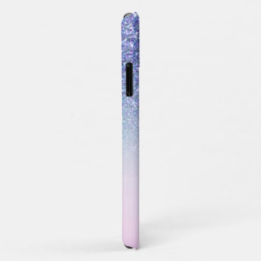 Blauwe glitter en kleurrijke wazige achtergrond Case-Mate iPhone case (Achterkant/rechts)