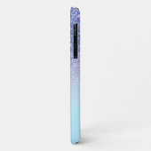 Blauwe glitter en kleurrijke wazige achtergrond Case-Mate iPhone case (Achterkant/links)