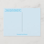 Blauwe glitter en Schaatsen van de Pure Ice met ke Briefkaart (Achterkant)