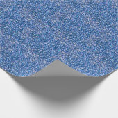 Blauwe glitter: glanzende Abstracte achtergrond Cadeaupapier (Hoek)