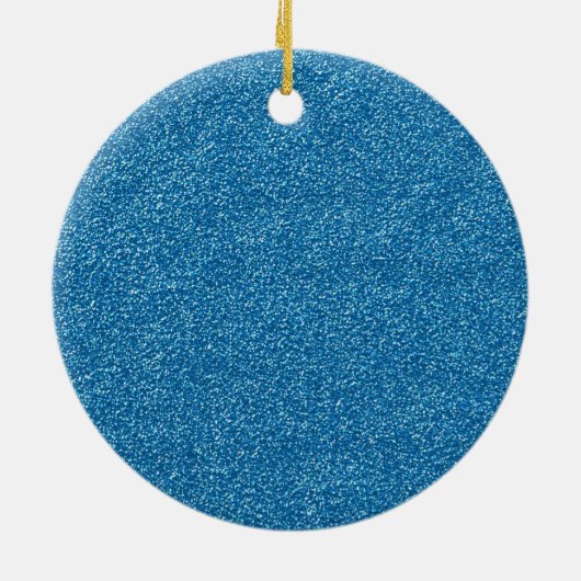 Blauwe glitter, Glitter Background, Bat Mitzvah Keramisch Ornament (Achterkant)