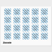 Blauwe Glitter Kijk Stripes opslaan de Stickers Da (Vel)