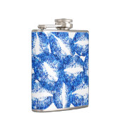 Blauwe glitter Lips #2 Heupfles (Rechts)