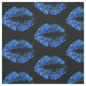 Blauwe glitter Lips #2 Stof (Swatch)