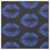 Blauwe glitter Lips #3 Stof (Swatch)