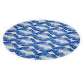 Blauwe glitter Lips #4 Snijplank (Hoek)