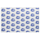 Blauwe glitter Lips #5 Stof (Fat Quarter)