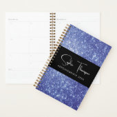 Blauwe glitter nieuwjaar planner (Display)