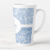 Blauwe glitter personaliseer de nieuwste Mok (Rechts)