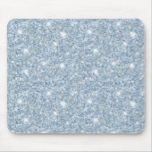 Blauwe Glitter Schittering Muismat (Voorkant)