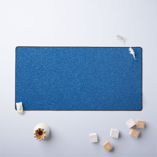 Blauwe glitter, sprankeling, glitterachtergrond bureaumat (Kindertafel)