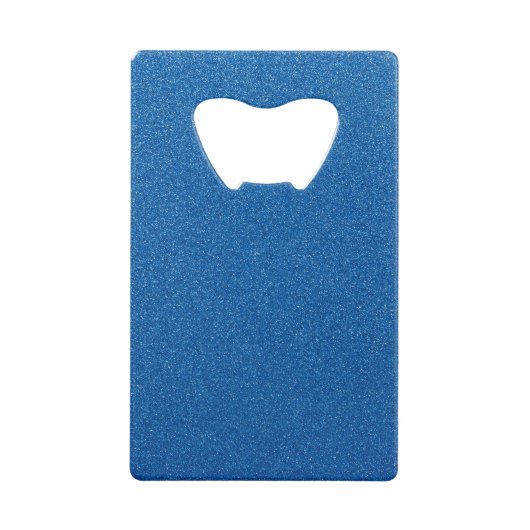 Blauwe glitter, sprankeling, glitterachtergrond creditkaart flessenopener (Voorkant)