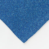 Blauwe glitter, sprankeling, glitterachtergrond fleece deken (Hoek)